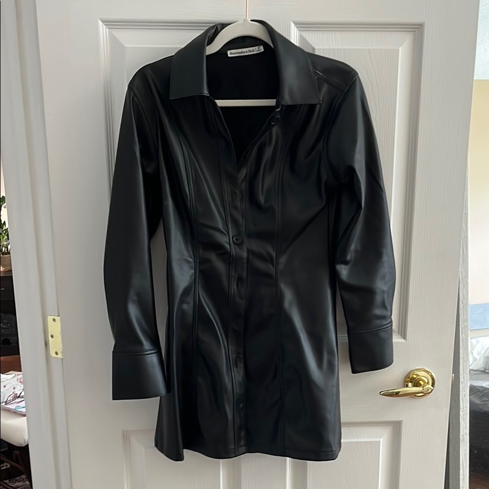 Black Faux Leather Jacket